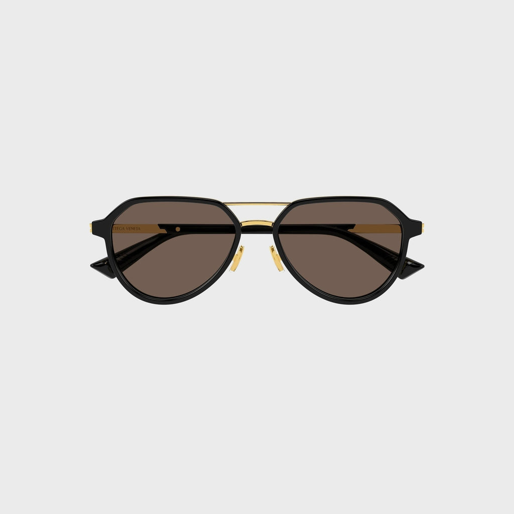 Bottega Veneta BV1373S Sunglasses - Black / Brown