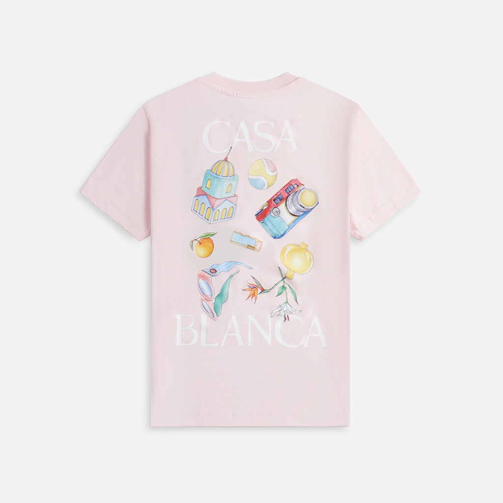 Casablanca Memphis Elements Printed Tee -Pink