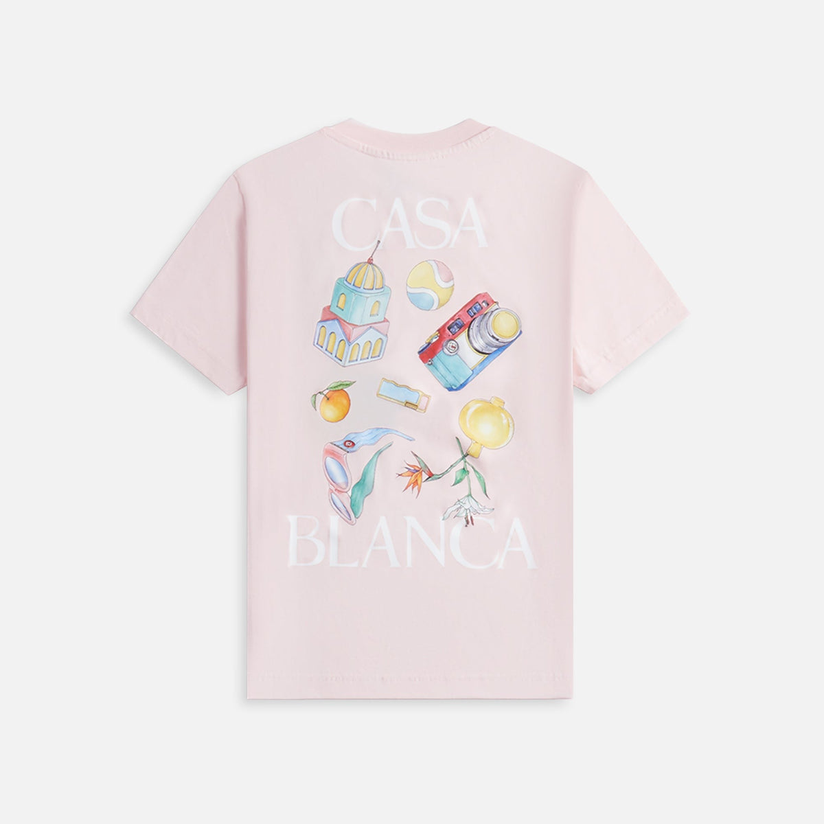 Casablanca Memphis Elements Printed Tee -Pink