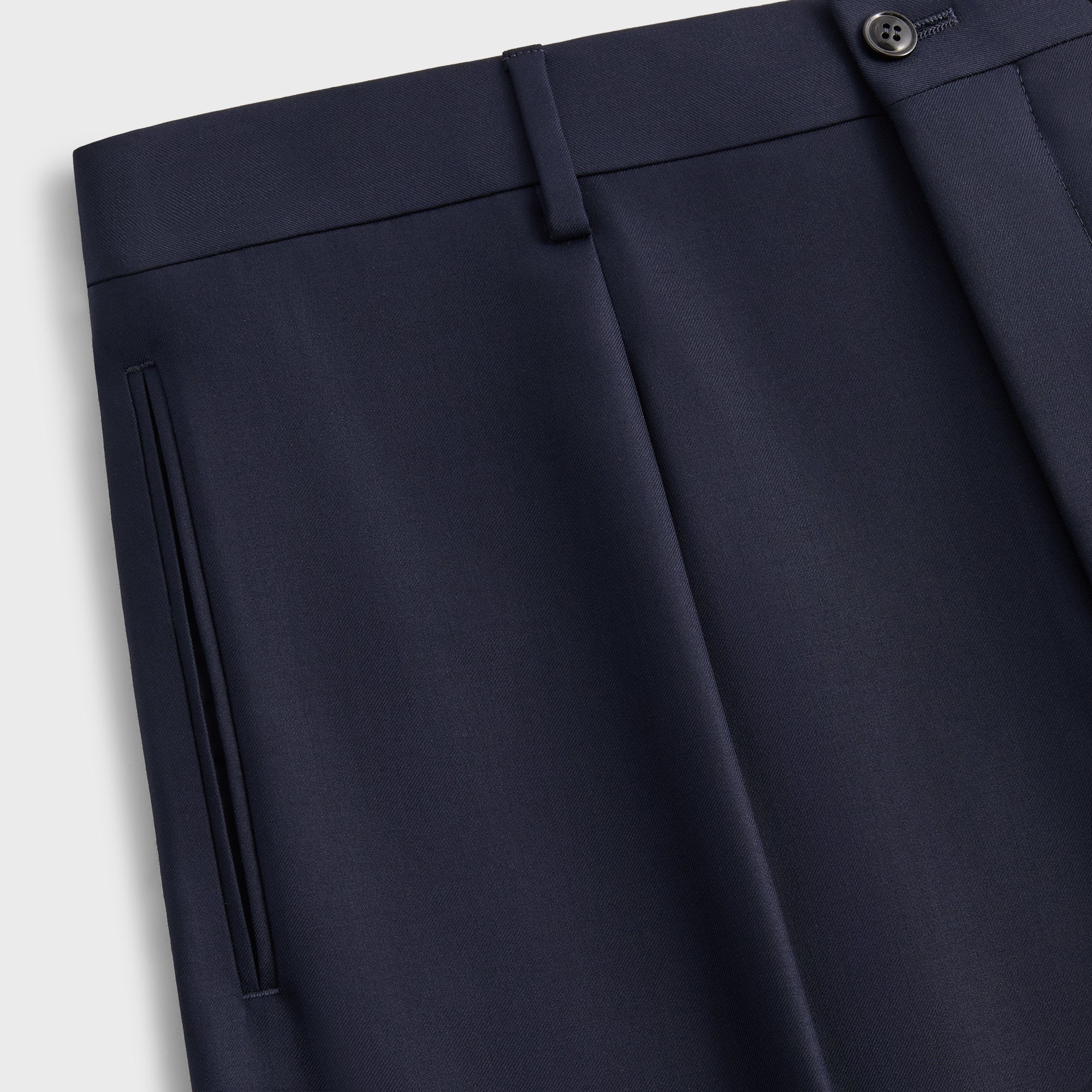 Giorgio Armani &Kin Flat Front Trouser - Blue / Navy