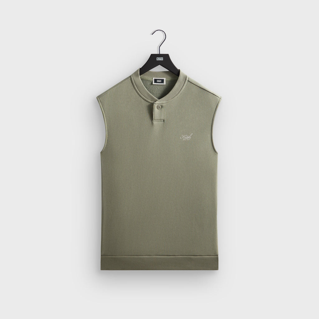 Kith Heavy Loop Terry Henley Muscle Tee - Haze