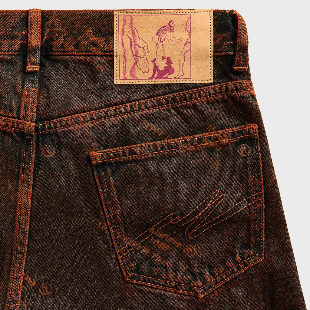 Martine Rose Relaxed Fit Jean - Orange Laser