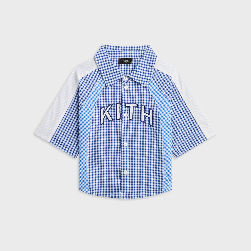 Kith Kids Color-Blocked Gingham Apollo Shirt - Layer