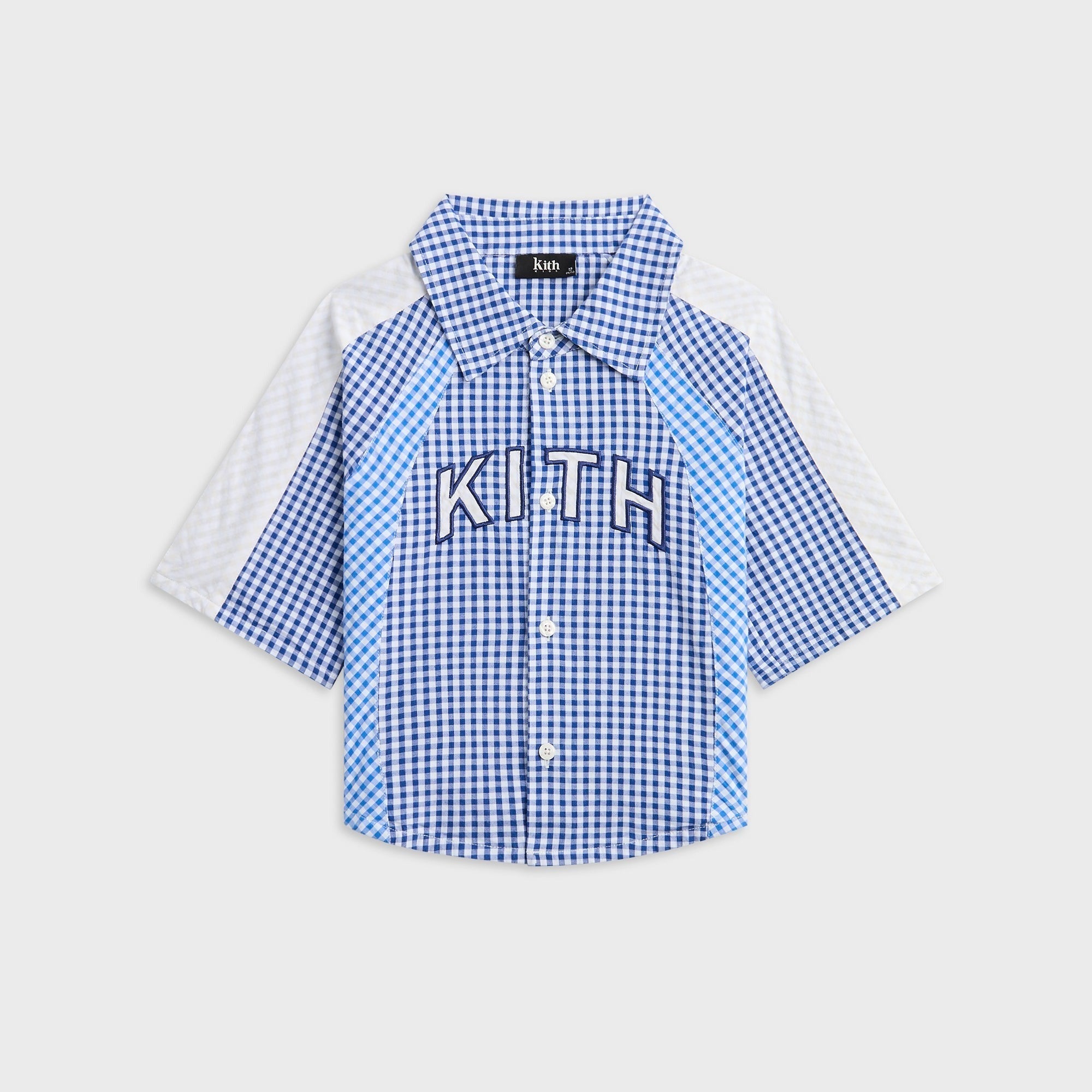 Kith Kids Color-Blocked Gingham Apollo Shirt - Layer