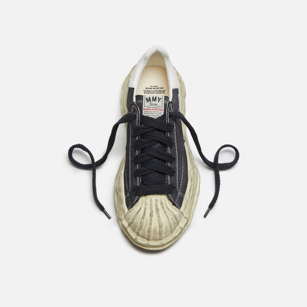 Mihara Yasuhiro Blakey Low Canvas - Black Distressed