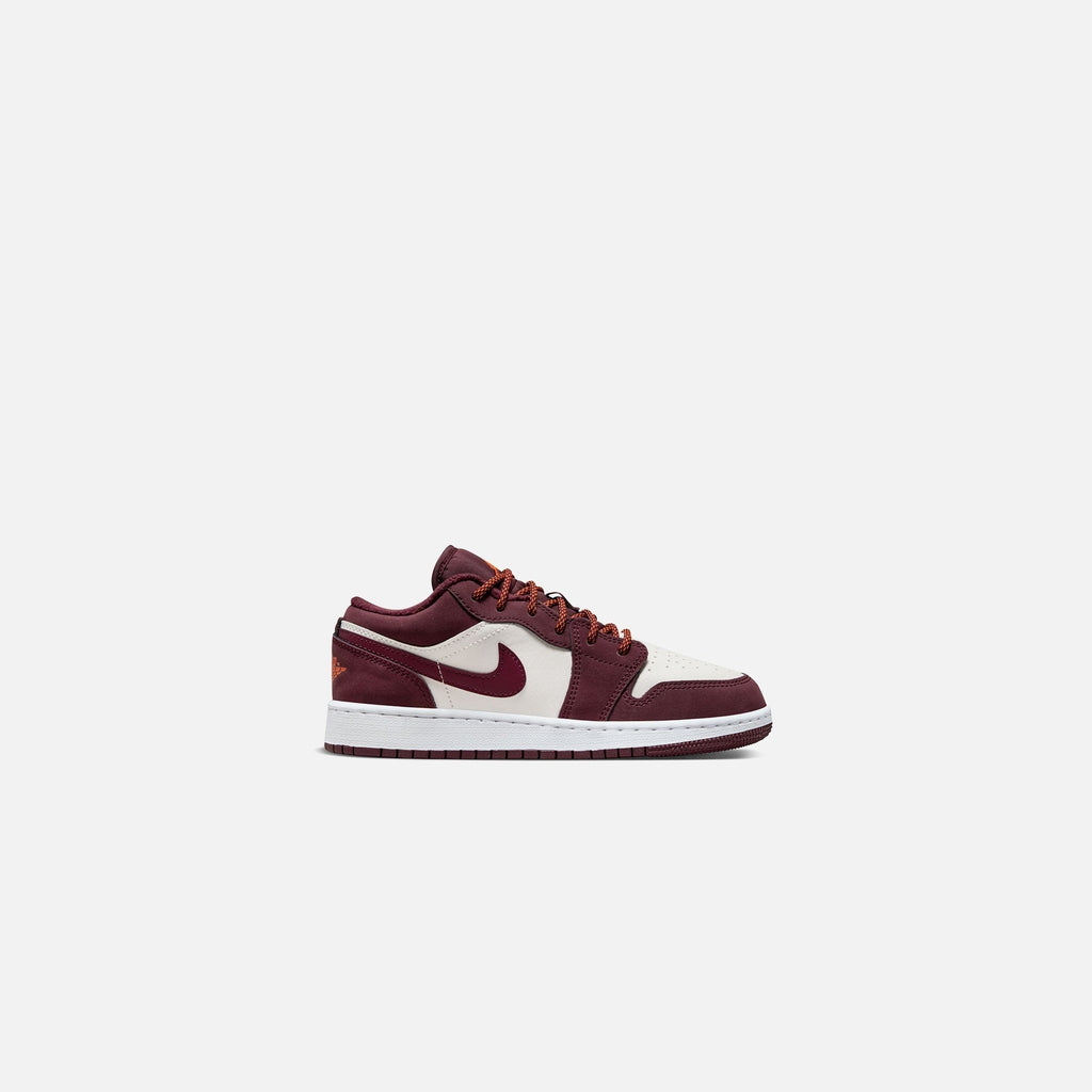 Nike GS Air Jordan 1 Low - Phantom / Night Maroon / Total Orange / White