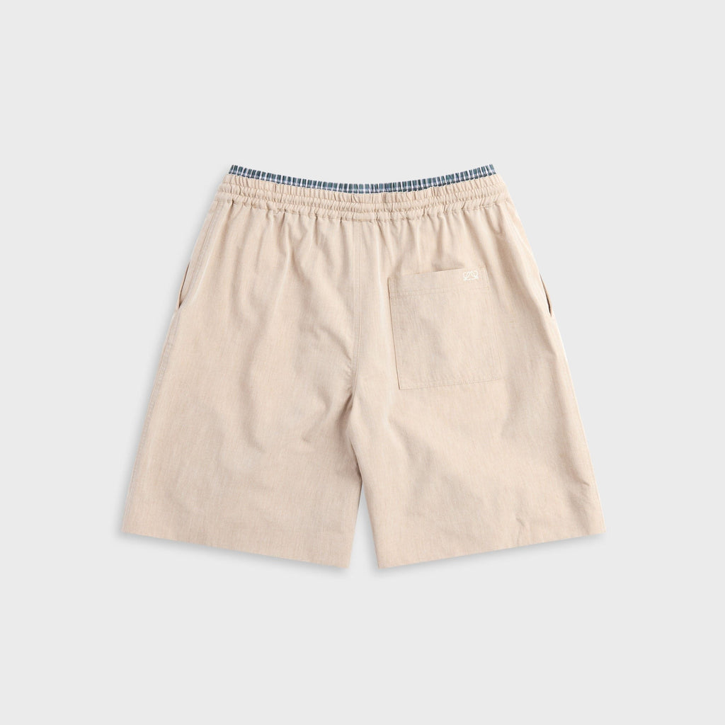Loewe Turn-Up Cotton Short - Beige