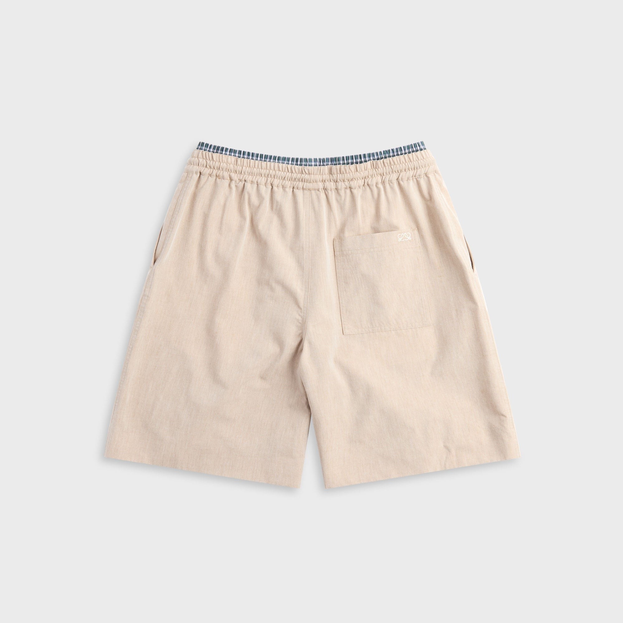 Loewe Turn-Up Cotton Short - Beige