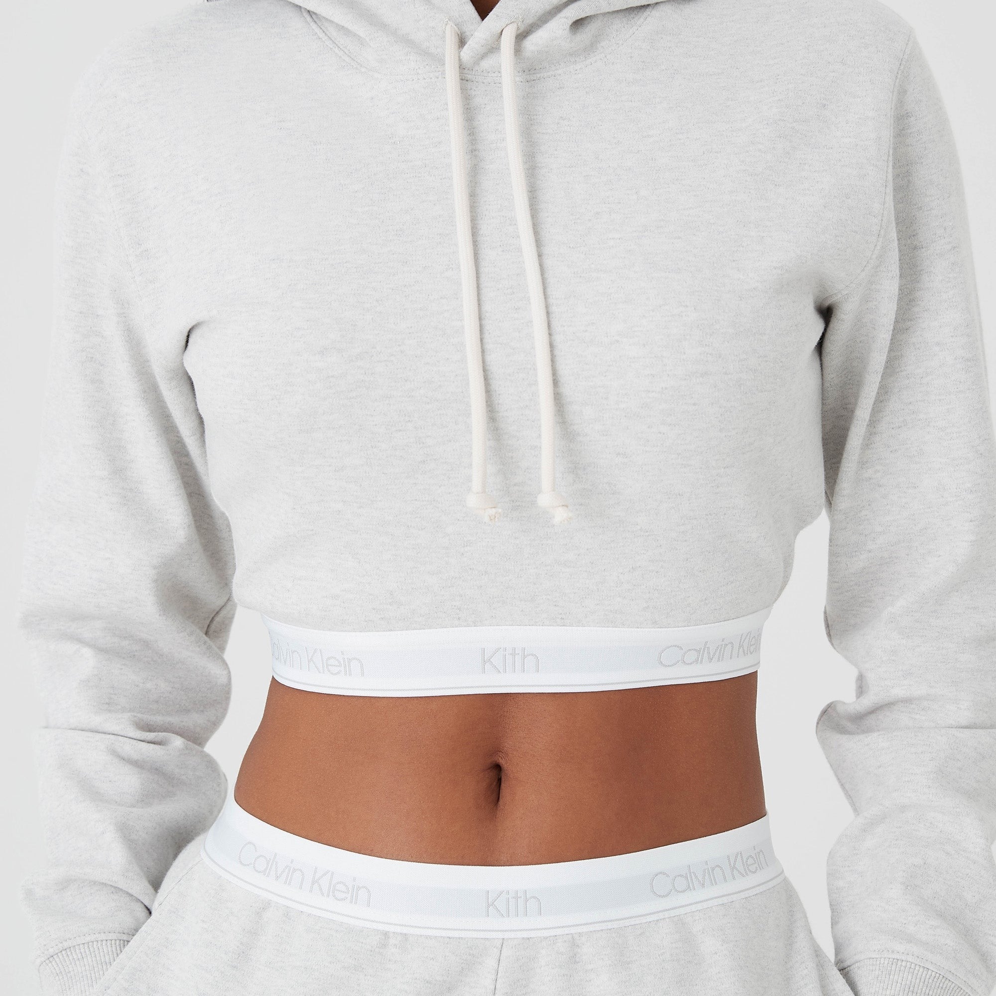 Kith Women for Calvin Klein Alexa Hoodie - Light Heather Grey