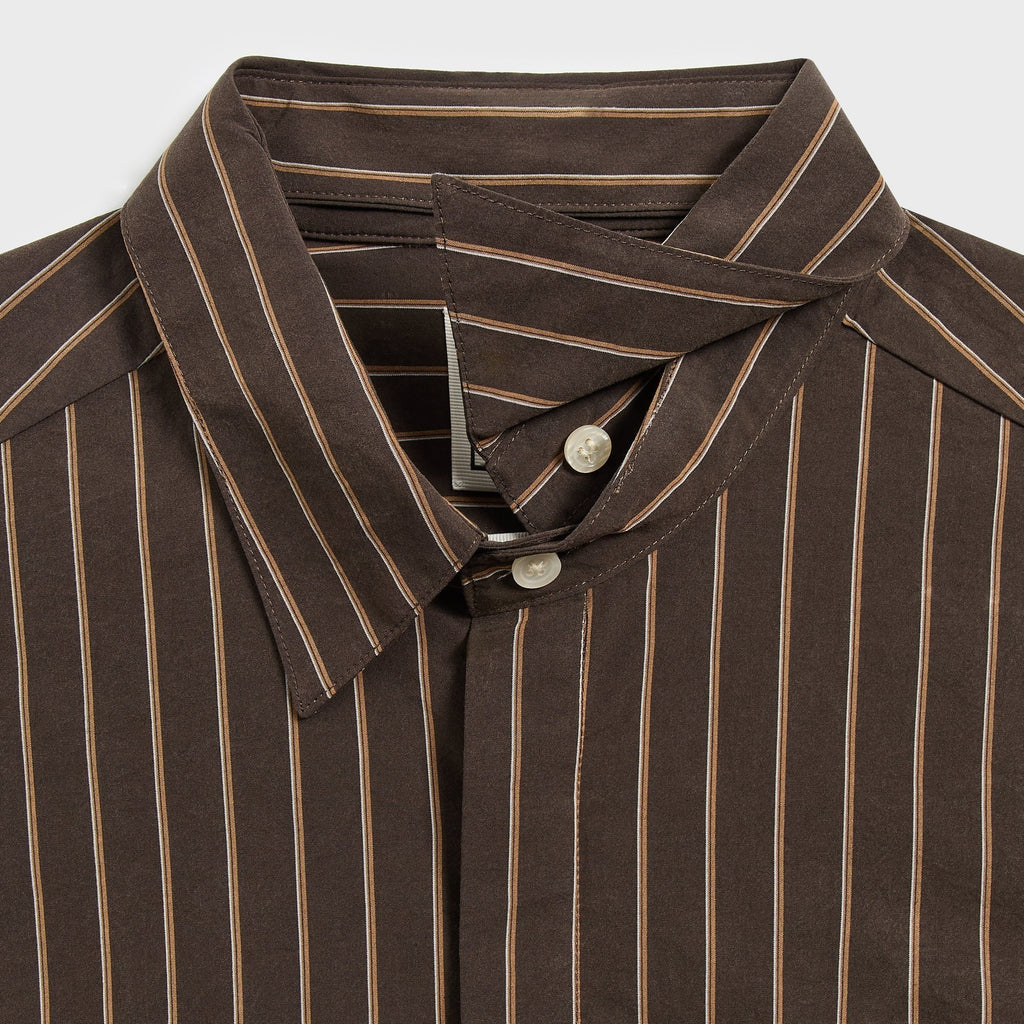 &Kin Striped Poplin Nico Shirt - Derby