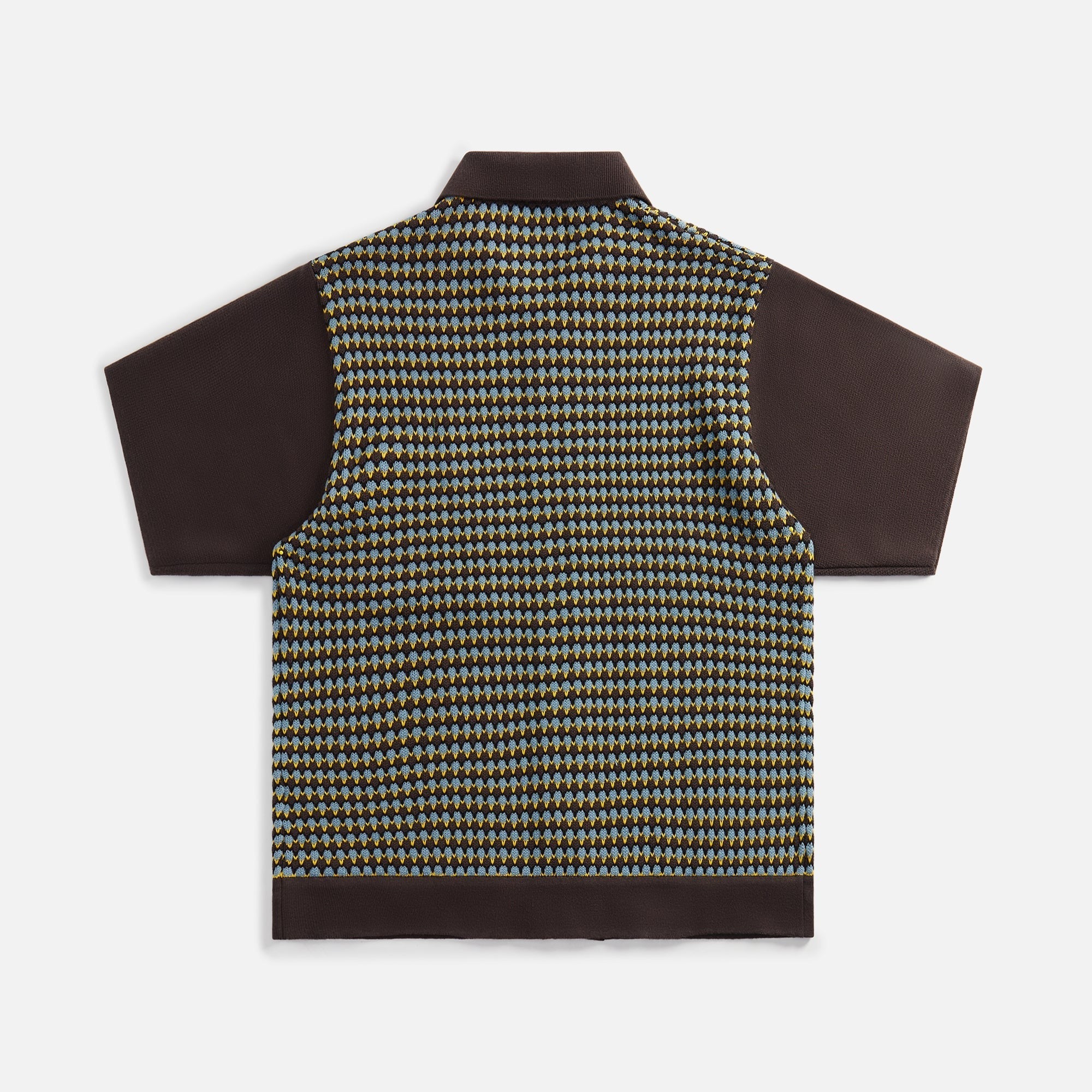 Awake NY Knit Crochet Button Down - Brown / Multi