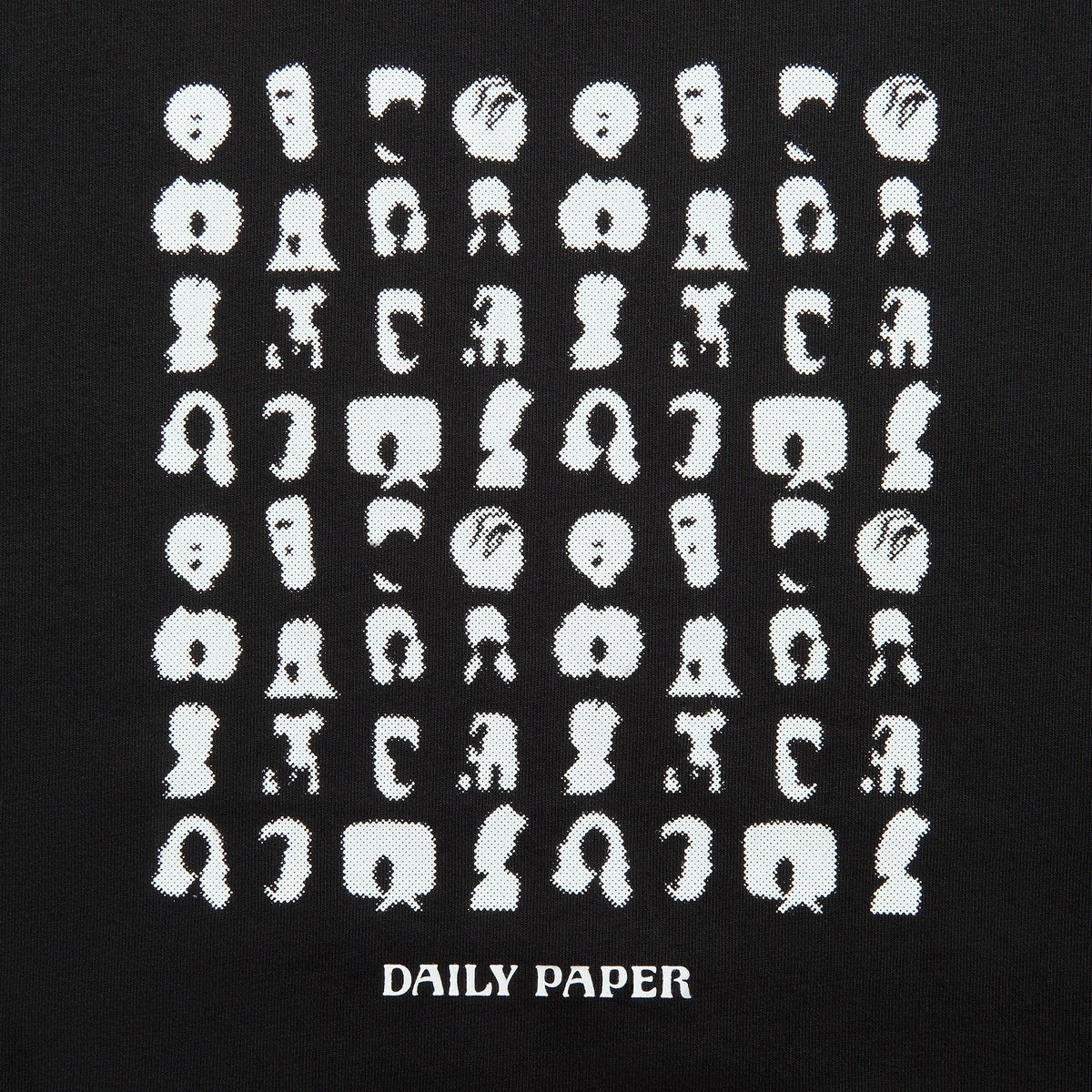 Daily Paper Hair Grid Tee - Black