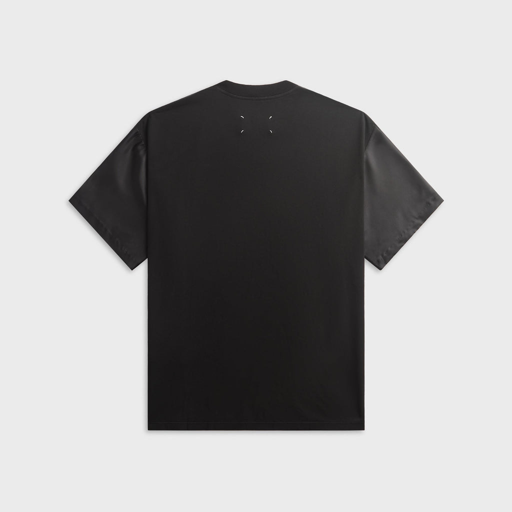 Maison Margiela Flower Cotton-Silk Tee - Black