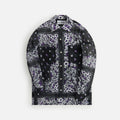 Noma Chiffon Open Collar Shirt - Draw Your Garden Black
