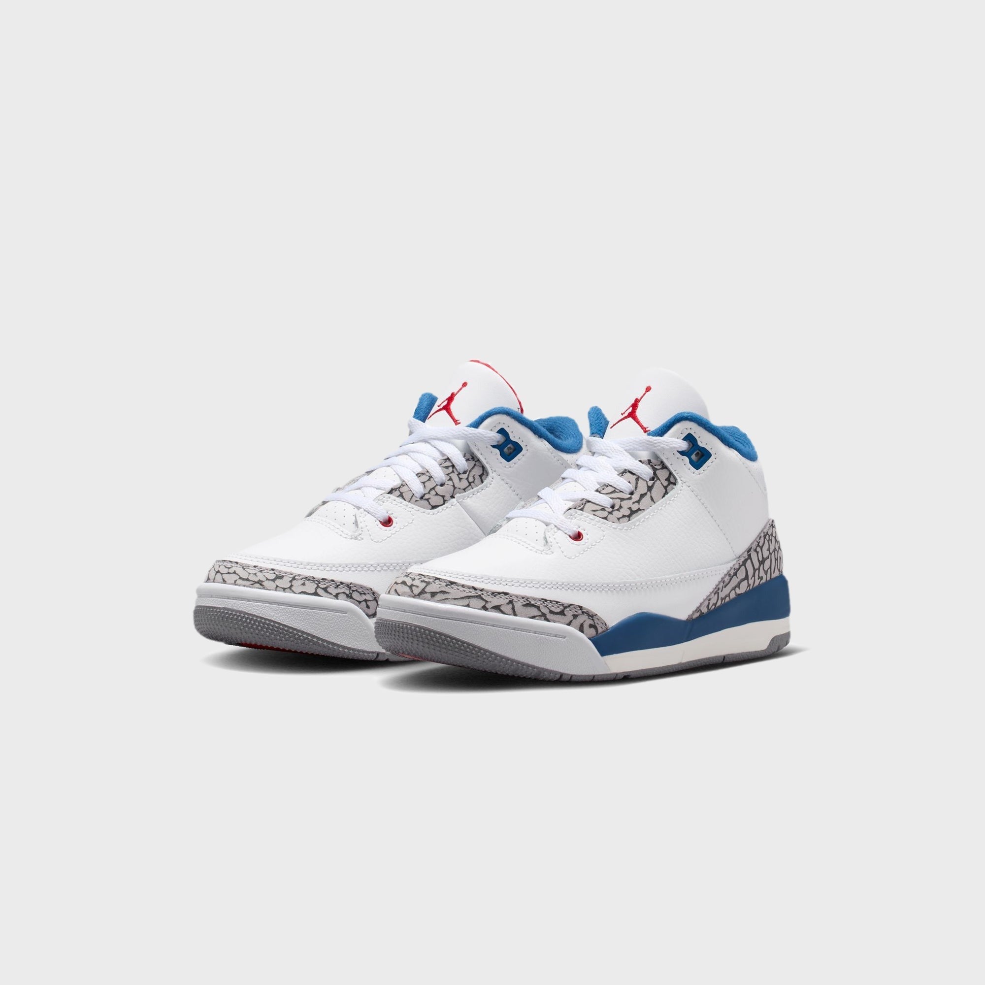 Jordan PS Jordan 3 Retro - White / True Blue / Cement Grey / Fire Red