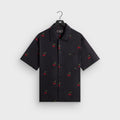 Kith Printed Cherry Cupro Linen Beckham Buttondown - Black