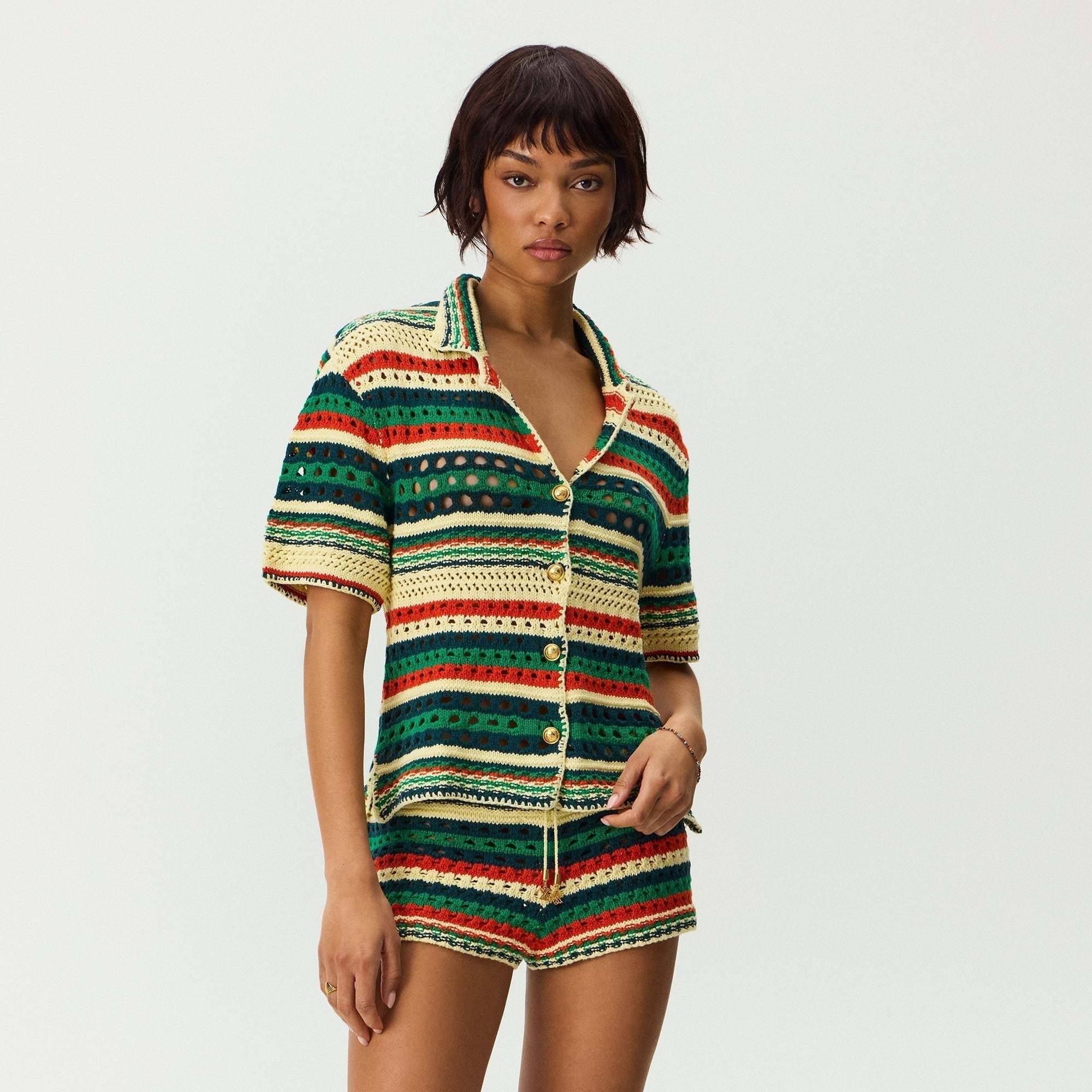 Kith Women Elena II Eyelet Crochet Shirt - Spirited