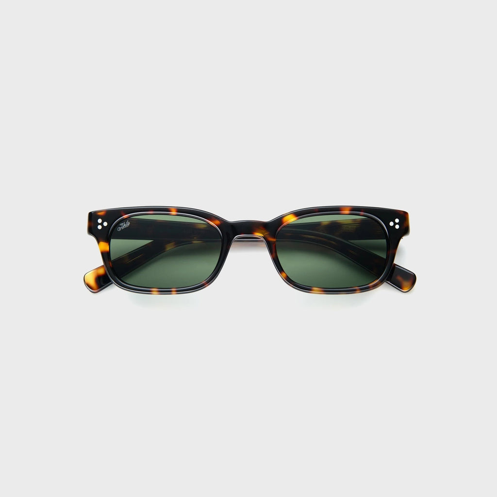 Akila Tracer Sunglasses - Mahogany Tortoise / Bottle Green