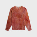 Adrian Cashmere Kenny Long Sleeve Cashmere Sweater - Orange