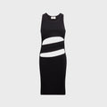 Coperni Spiral Tank Dress - Black