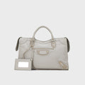 WGACA Balenciaga Chevre Leather Classic Metallic Edge Mini City Bag - Grey