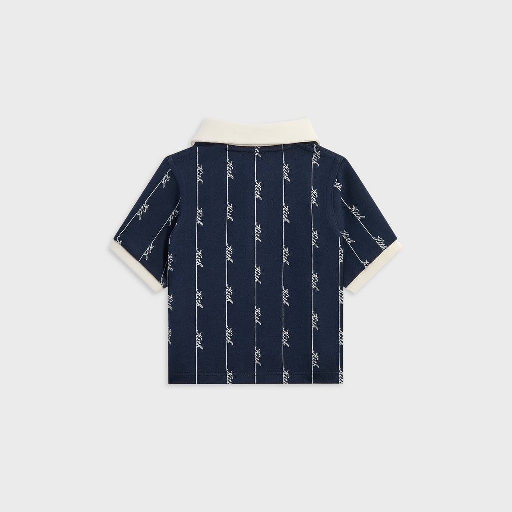 Kith Baby Script Knit Tilden Polo - Nocturnal