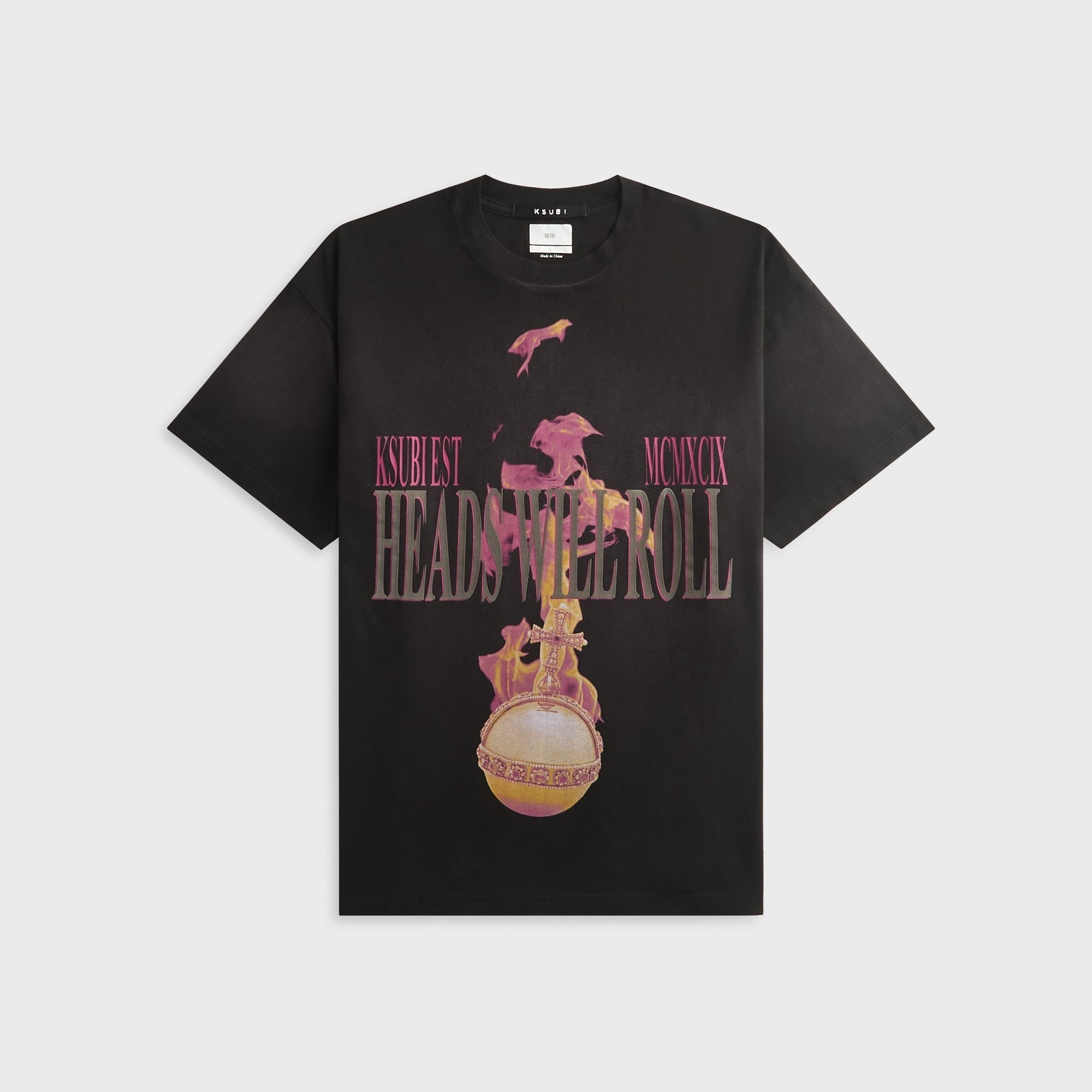 Ksubi H.W.R Sid Tee - Sunbleach Black