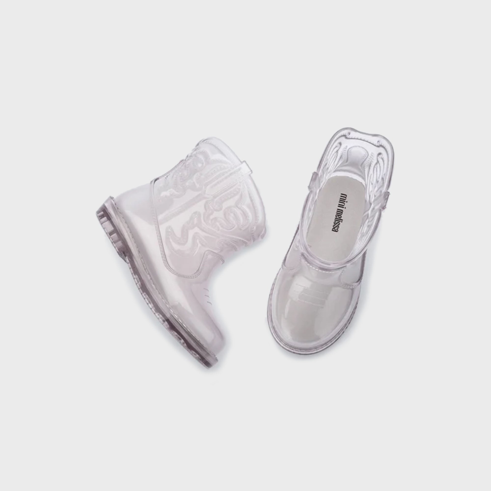 Melissa Mini Baby Texas Boot - Clear