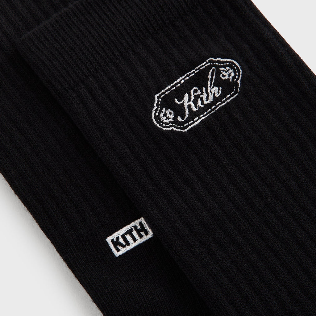 Kith 3-Pack Script Plaque Crew Socks - Multi