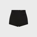 St. Agni Wool Tailored Mini Short - Black