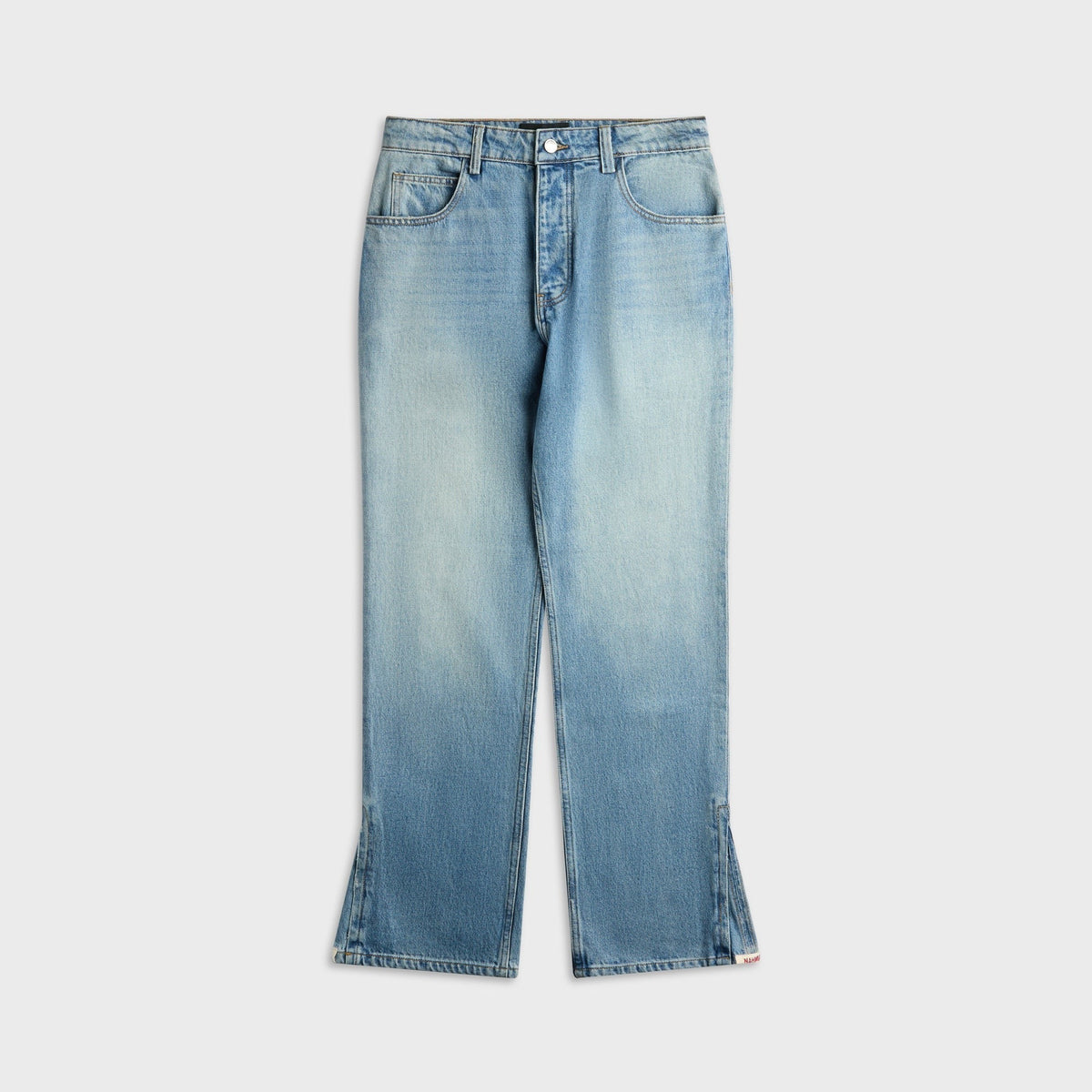 NAHMIAS Split Seam Straight Leg Jean - Light Indigo Wash