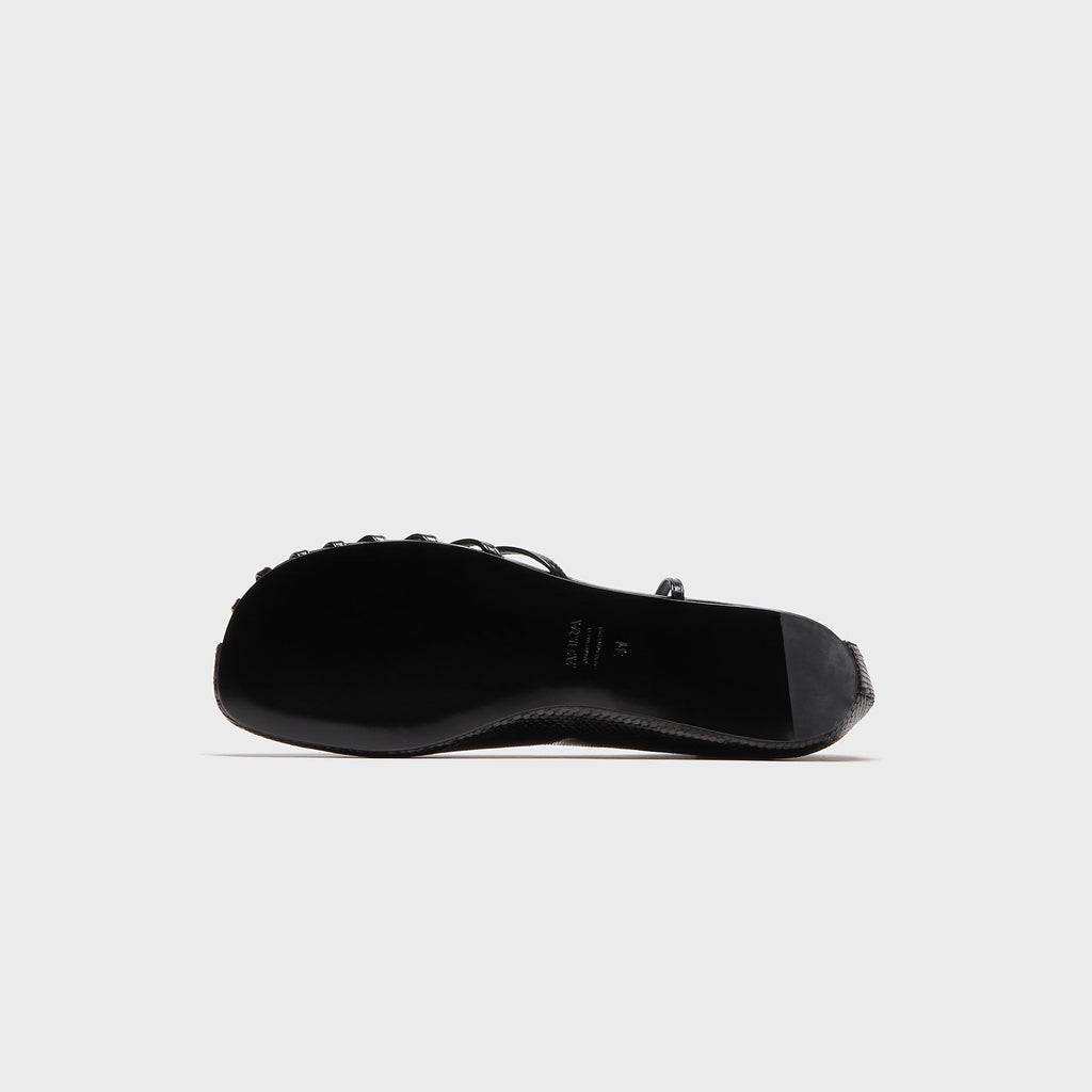 ABRA Double Shoe Ballerina Flat - Black
