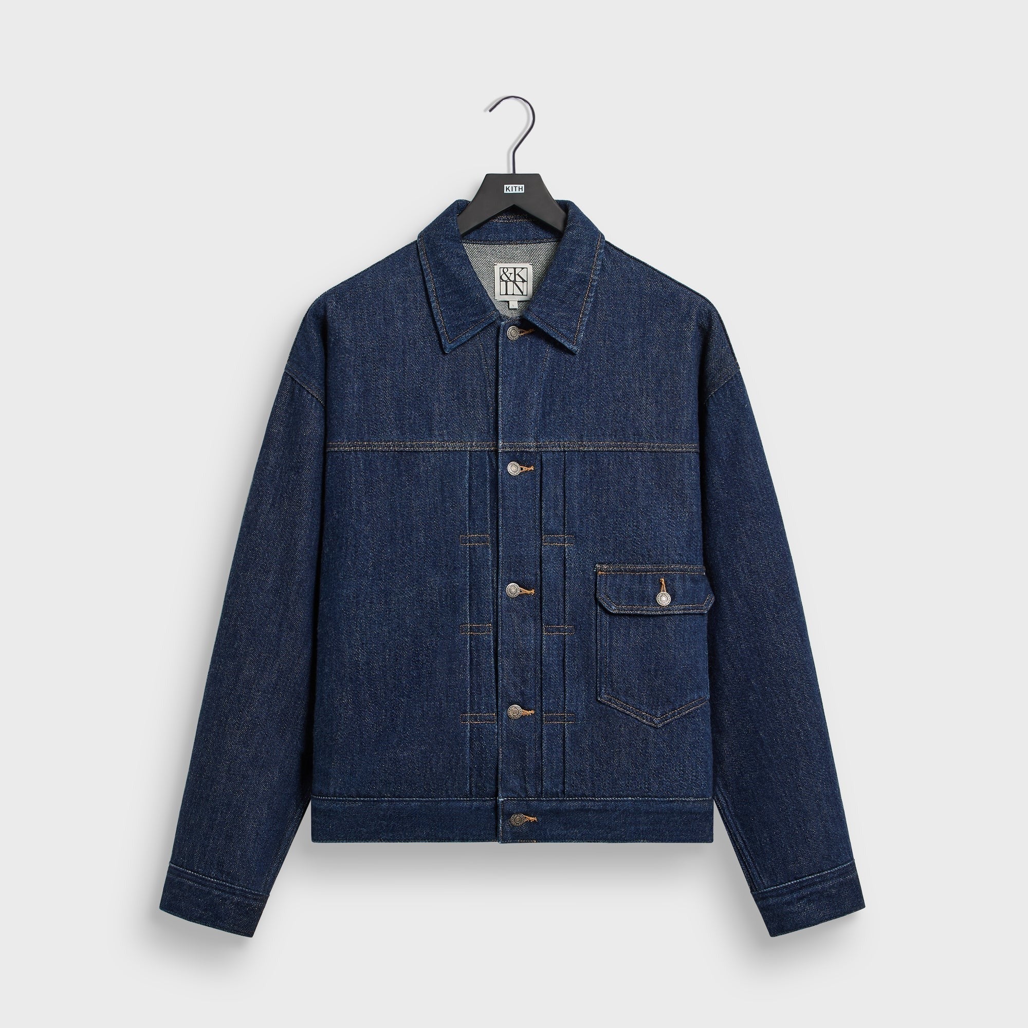 &Kin Rope Twill Alonzo Jacket - Dark Indigo