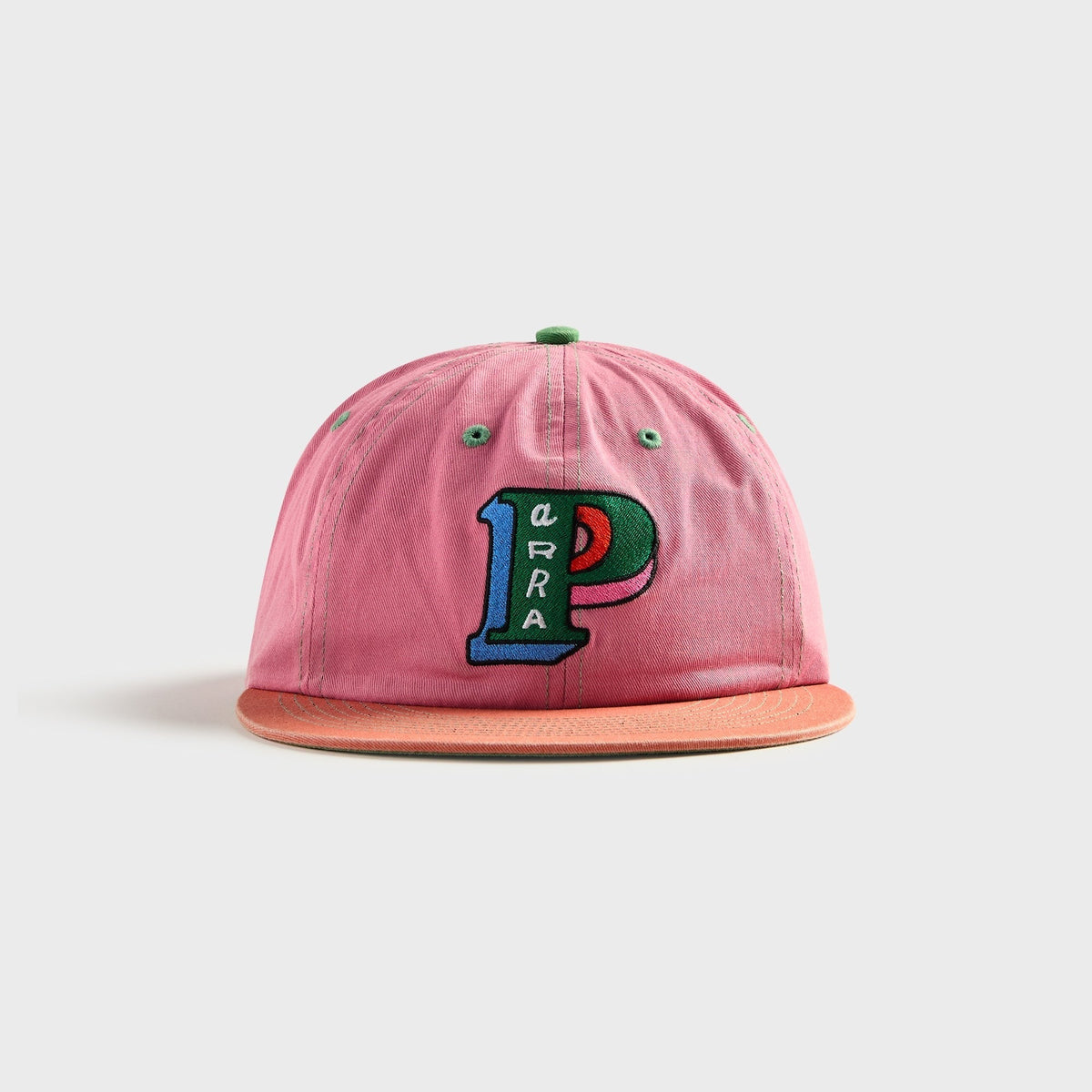by Parra Slanted P 6 Panel Cap - Pink