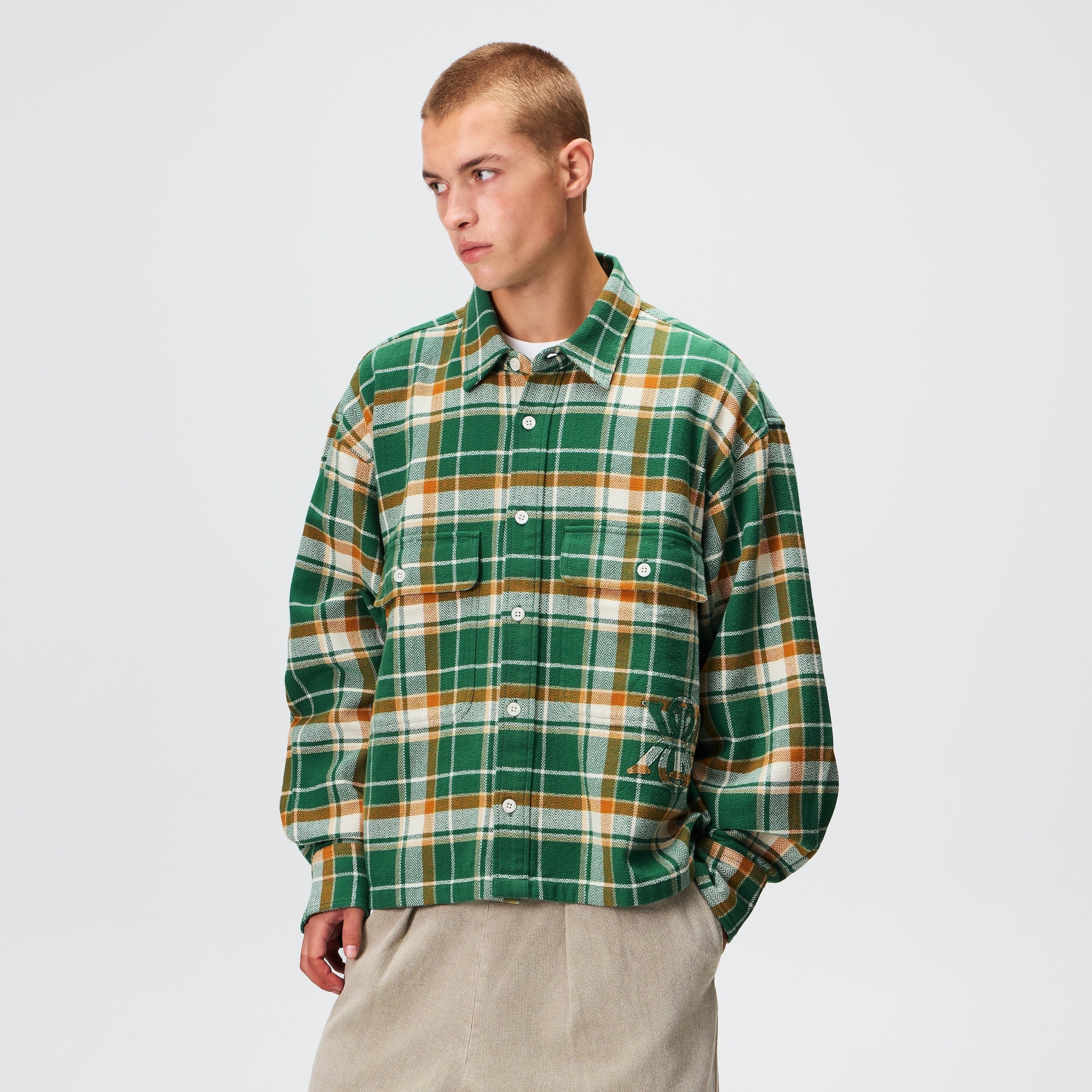 Kith Plaid Henson Buttondown Shirt - Alpine