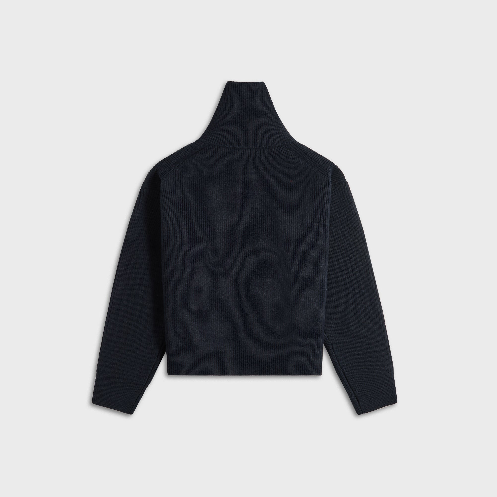 Studio Nicholson Rib Zip Through Jumper - Nautical Black