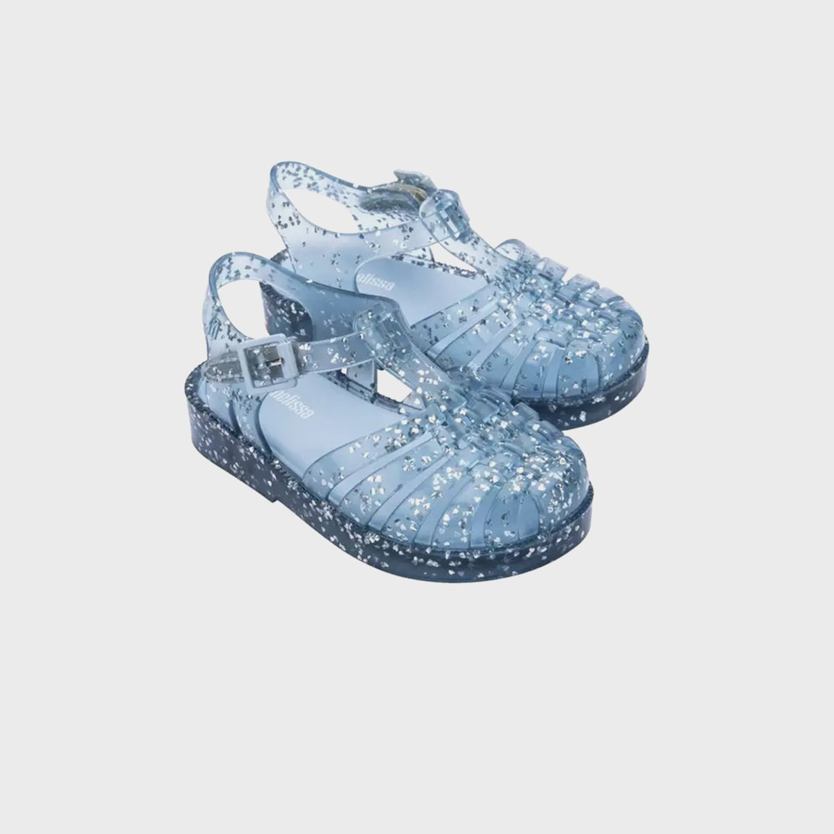 Melissa Baby Possession Shiny Elements II Sandal - Glitter Blue