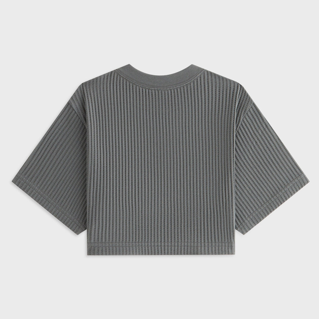 Kith Women Fei Waffle Cropped Tee - Island