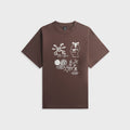 Brain Dead Ancient Knowledge Tee - Berry