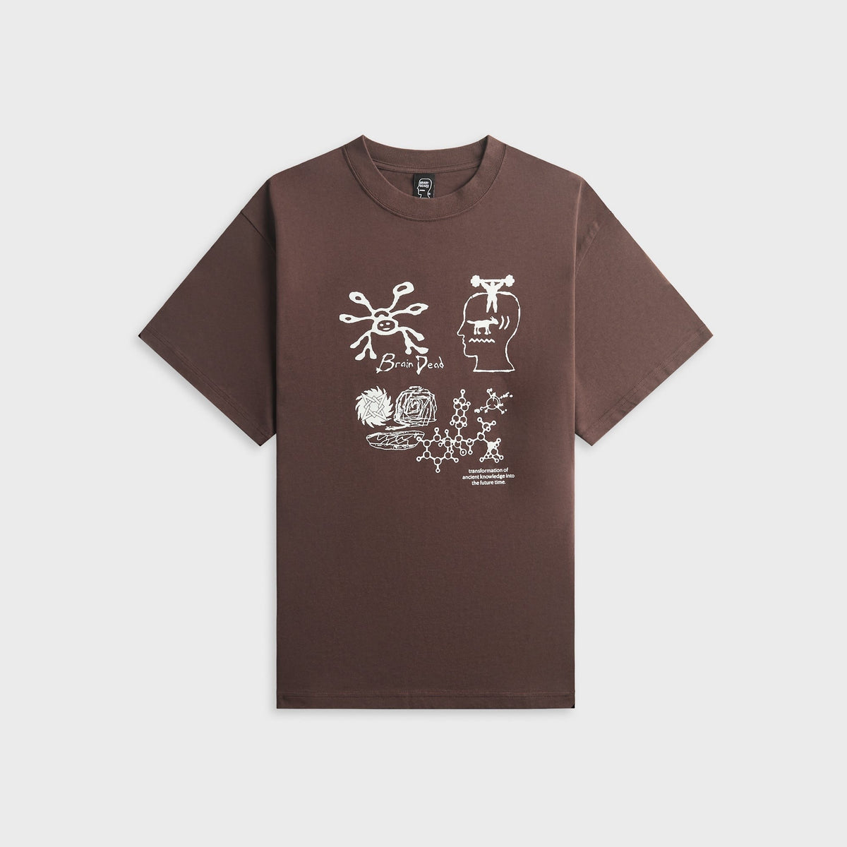 Brain Dead Ancient Knowledge Tee - Berry