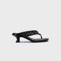 Melissa x Ganni Kitten Heel Thong - Black
