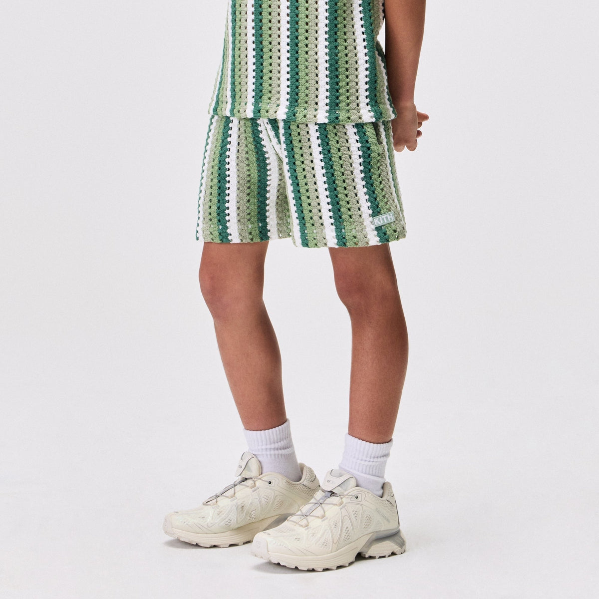 Kith Kids Open Knit Camp Short - Sage