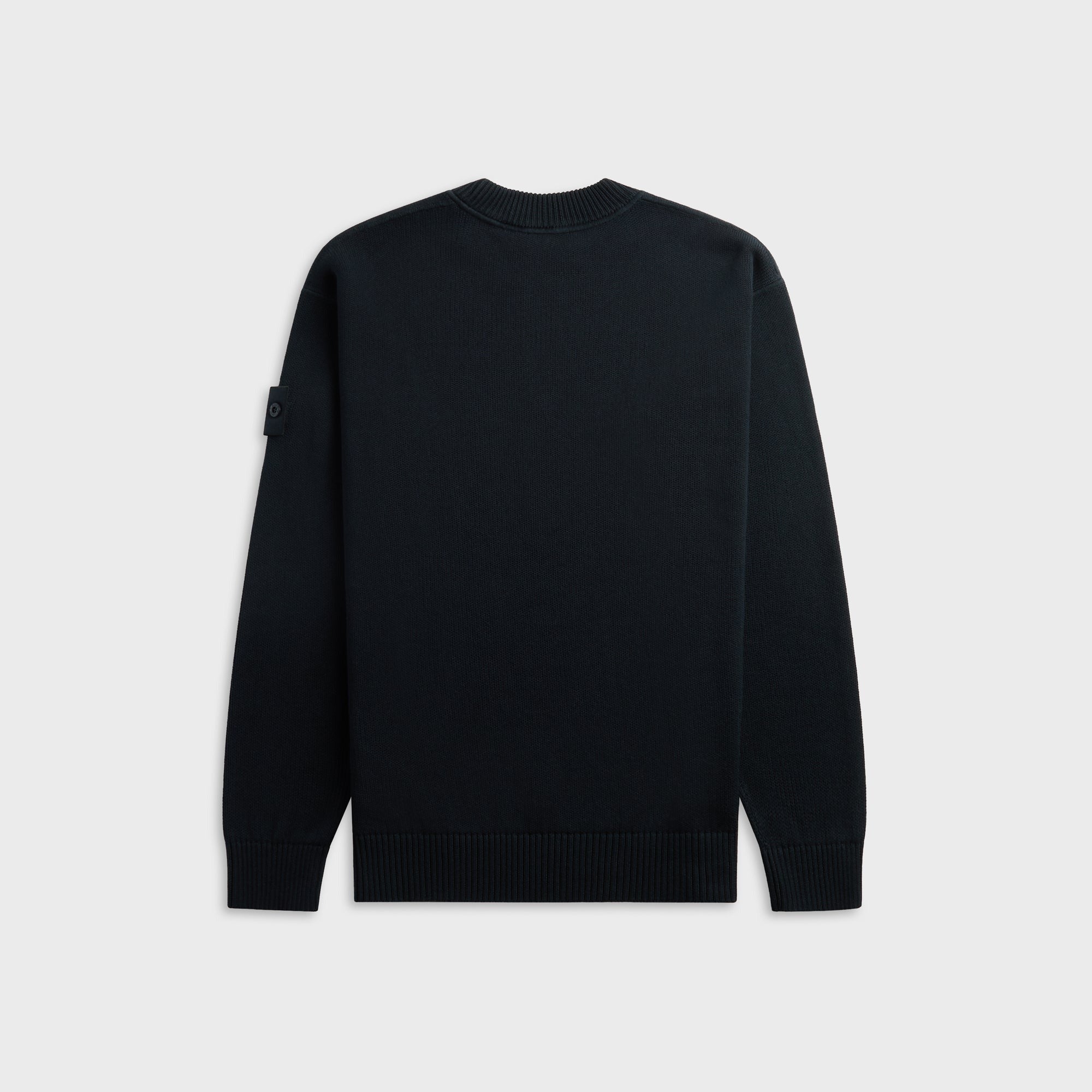 Stone Island Cotton Cashmere_S.I. Ghost Crewneck Jumper - Navy Blue