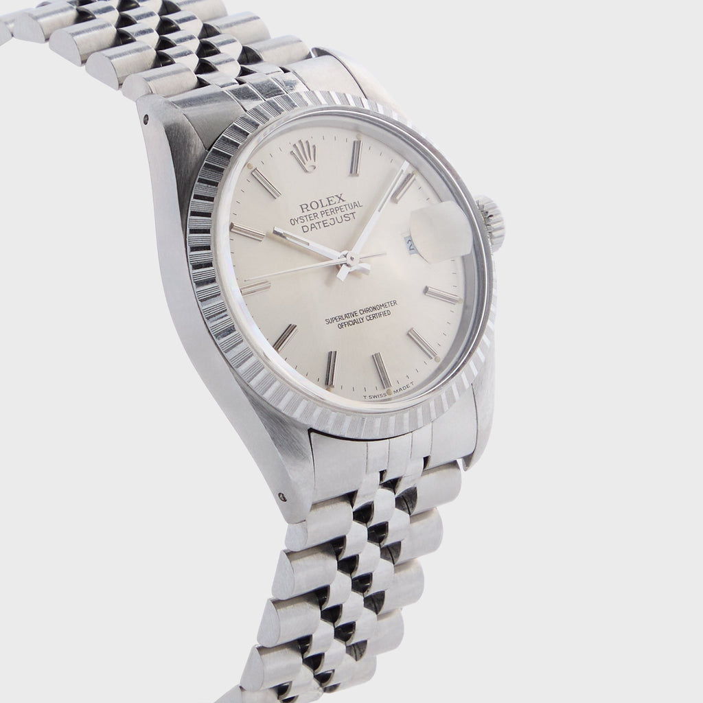 Wind Vintage Rolex Silver Dial Datejust Reference 16030 Unpolished - Silver