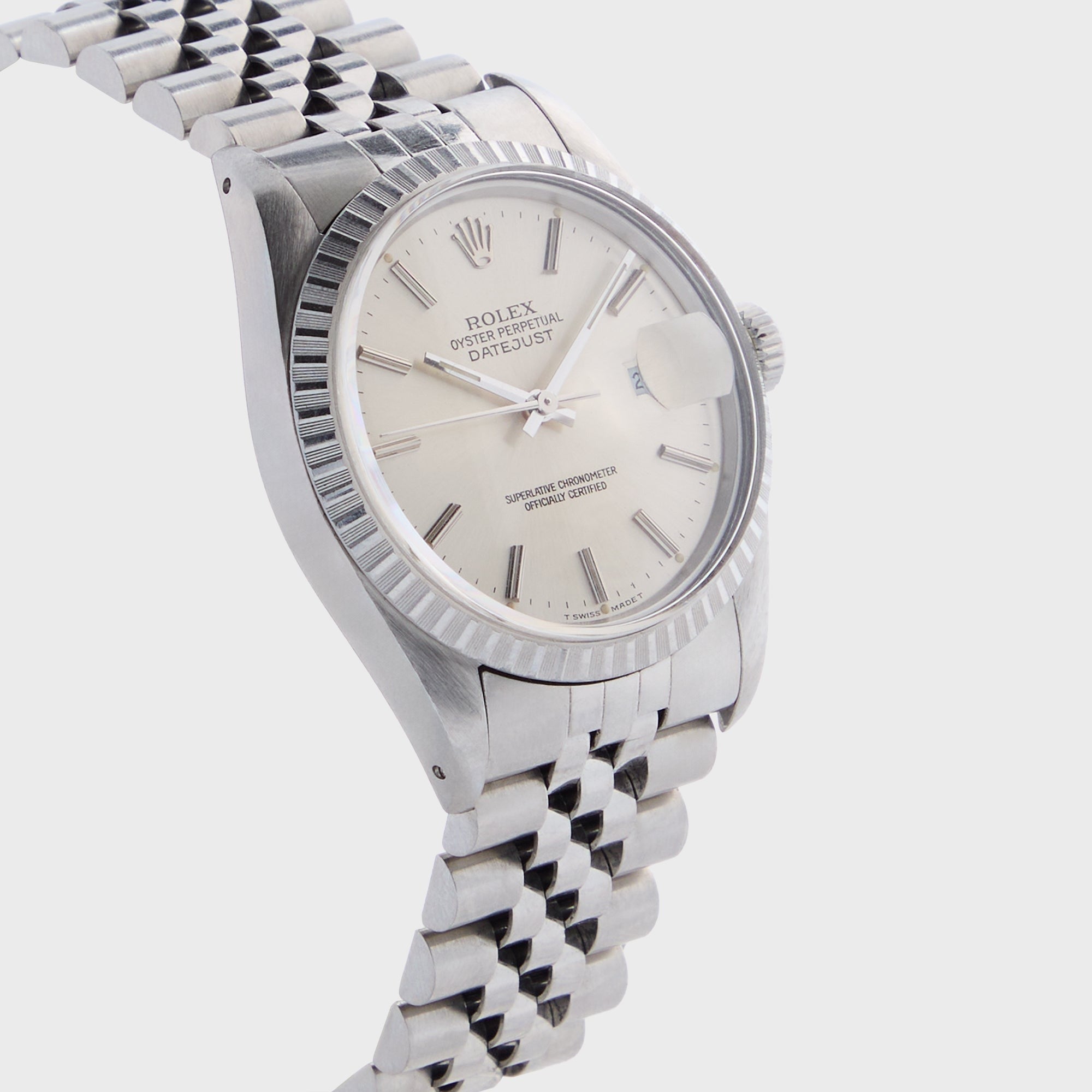 Wind Vintage Rolex Silver Dial Datejust Reference 16030 Unpolished - Silver