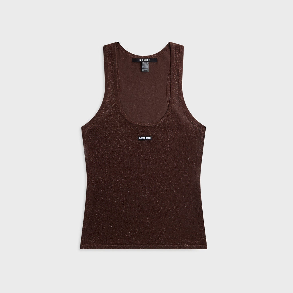 Ksubi Origin Knit Tank Top - Stone Lurex