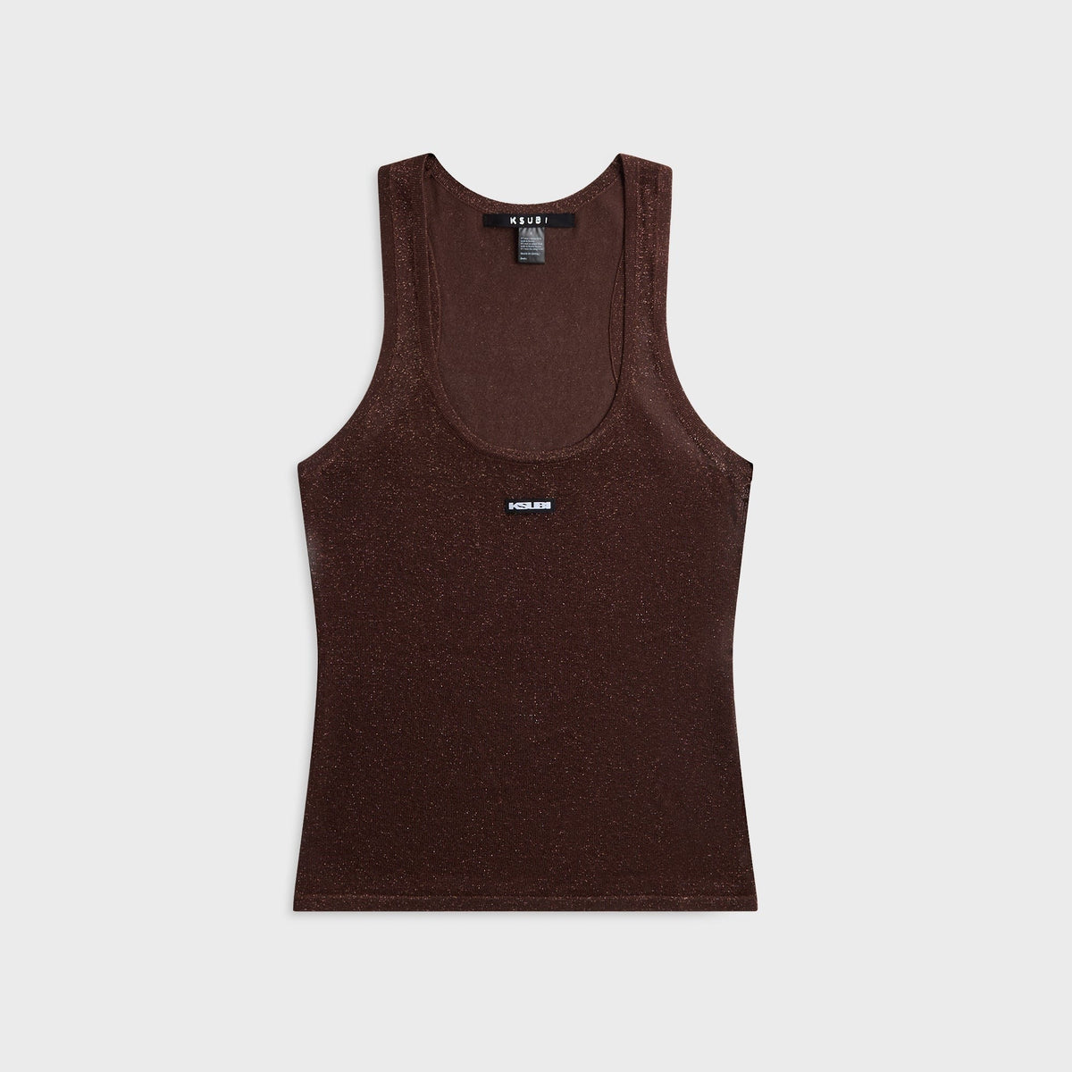 Ksubi Origin Knit Tank Top - Stone Lurex