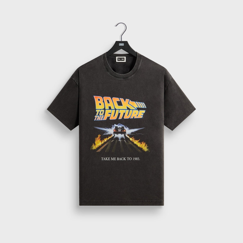 Kith for Back to the Future Back to 1985 Vintage Tee - Black