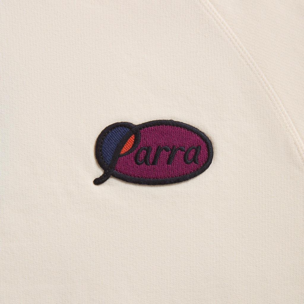 by Parra Circled Script Logo Hooded Sweatshirt - Off White
