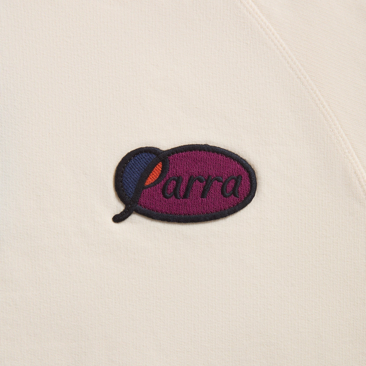 by Parra Circled Script Logo Hooded Sweatshirt - Off White